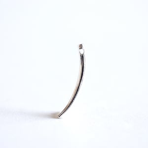 925 Sterling Silver Horn Charm- Sterling Silver Tusk Charm, Horn Tusk Charm, Italian Horn Charm, Tusk Pendant Charm, Cornicello Horn, 20