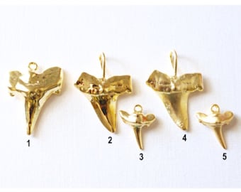 Shark Tooth Charm or Pendant, Shark Teeth Charms,Gold Shark tooth,Sterling Silver Shark Tooth, Vermeil Shark tooth Charm, Silver Shark tooth