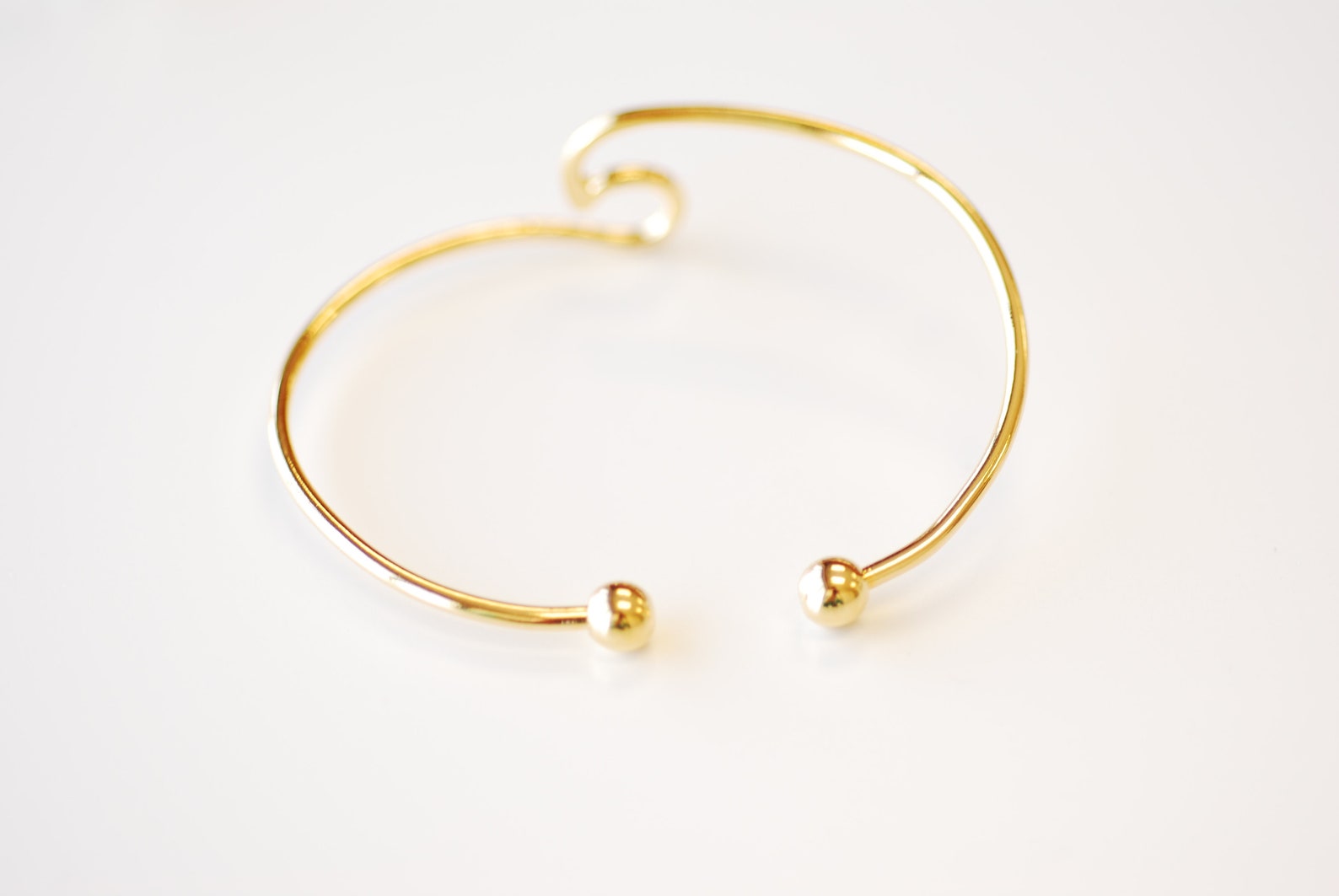 Wave Brass Bracelet