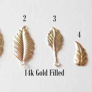 14k Gold Filled LEAF Pendants Charms Blanks Drops Dangles, Gold Filled Leaves, Gold Leaf, Gold Fill Leaf, Gold Nature Leaves Leaf Petal
