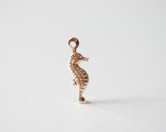 Seahorse 14K Gold Filled Tiny Charms, Gold Filled Seahorse Charm, Gold Seahorse, Sea horse charm [SEA9]