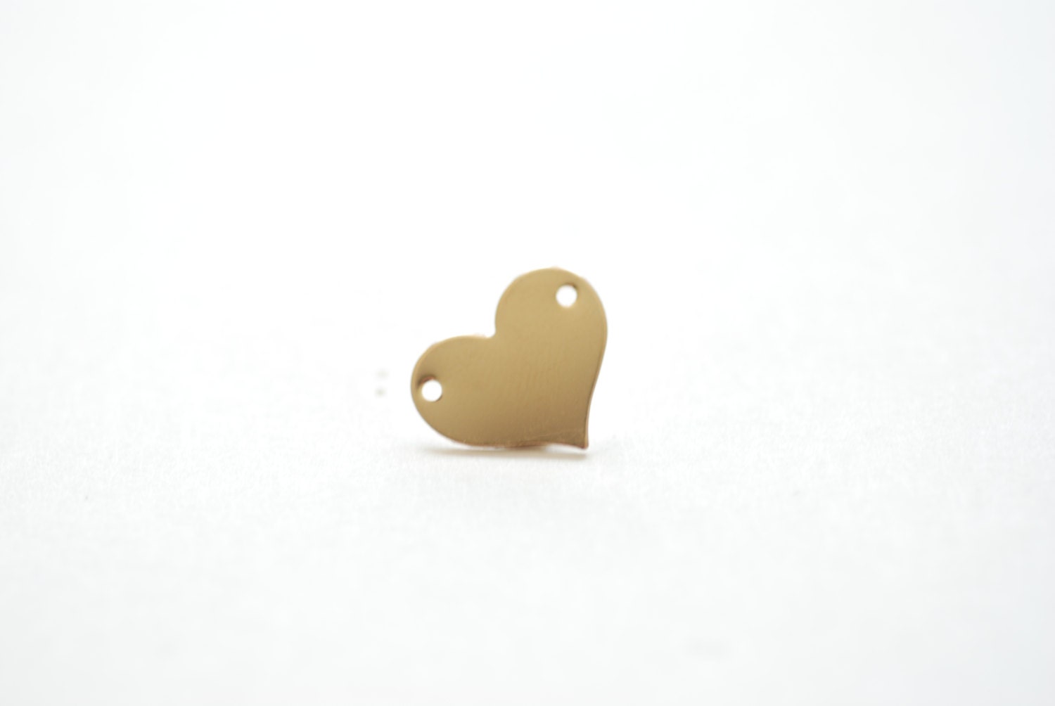 14k gold filled Stamping Heart Blank Connector Charm- 24 gauge blank…