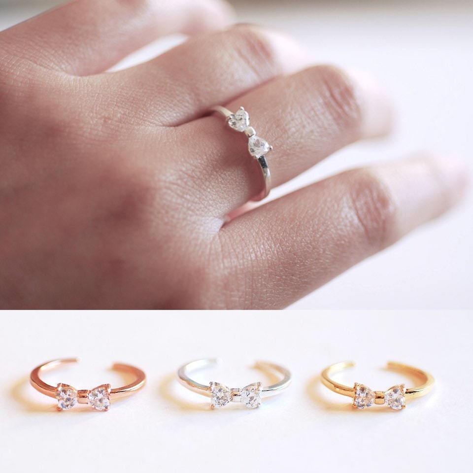 Promise Ring | Diamond | Yellow Gold | Ready to Ship – Natalie Marie  Jewellery