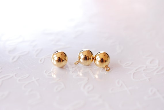3mm 4mm 5mm 6mm 8mm 14k Gold Filled Ball Drop Pendant Circle