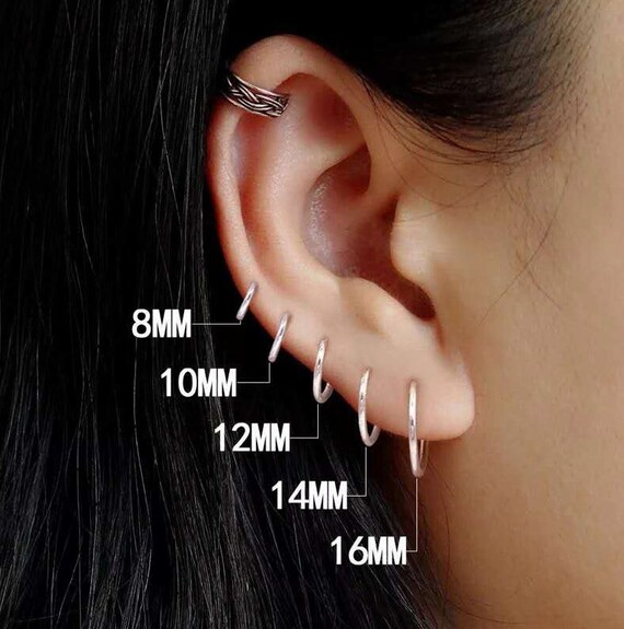 1 Pair 14K Gold Filled Endless Hoop Earrings Gold Hoops, 9mm 1 Pair 14K Gold Filled Endless Hoop Earrings Gold Hoops, 9mm