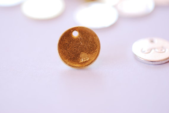 Small Gold Boobs Boobies Breast Disc Round Charm Vermeil 18kk Gold Plated  925 Sterling Silver Stamping Disc Breast Cancer Awareness, 552 -  Canada