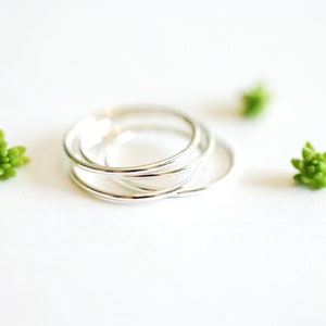 Sterling Silver Minimalist Stacking Ring- Minimalist Simple Everyday ...
