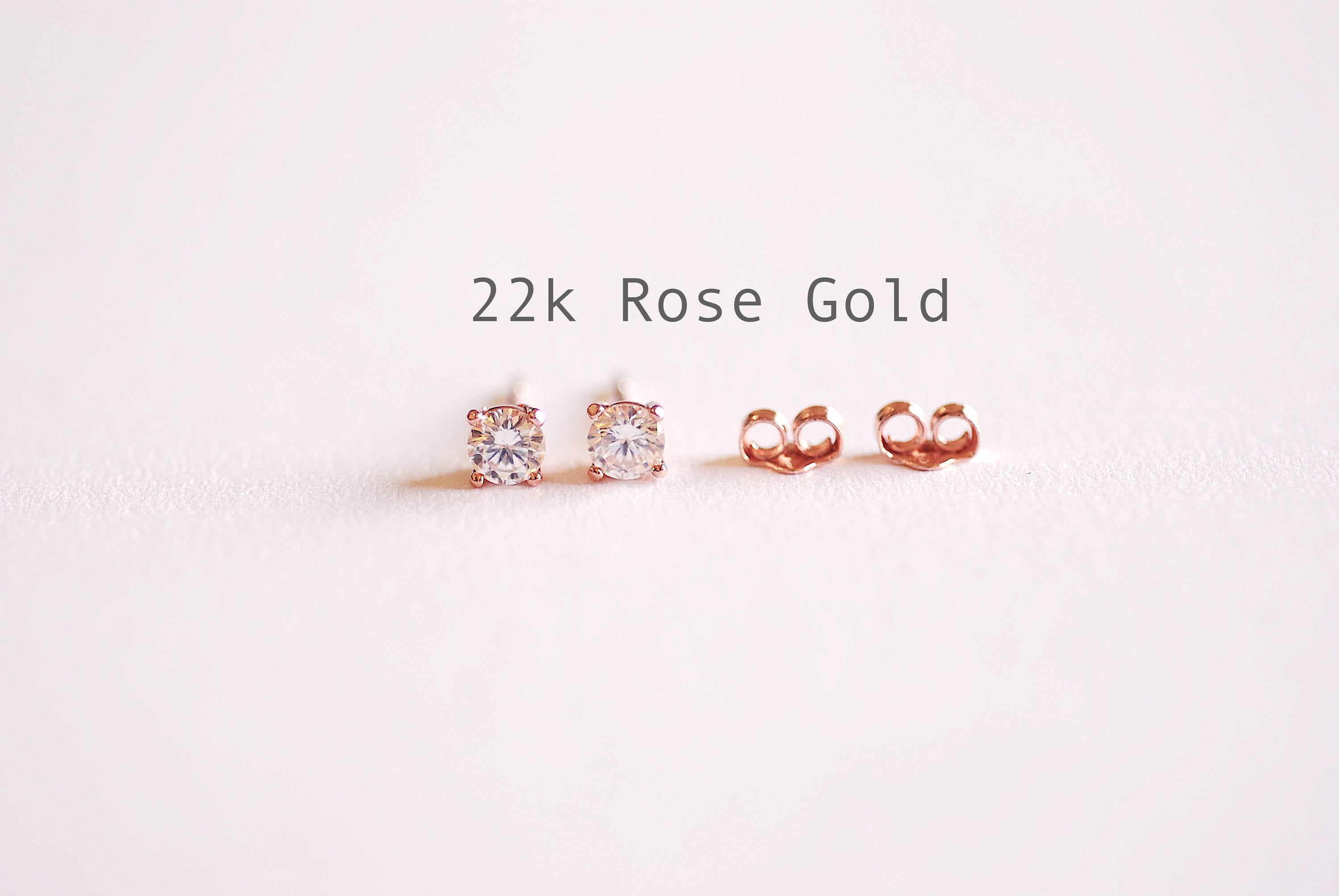 925 Sterling Silver Rose Gold Plated Cz Floral Drop Earring For Women