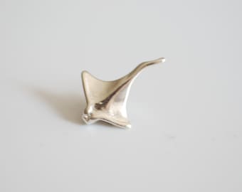 Sterling Silber Stachelrochen Charme - 925 Silber Stingray Charme, Sea life Charm, Sterling Silber Stachelrochen, Sterling Silber Charms Großhandel 102
