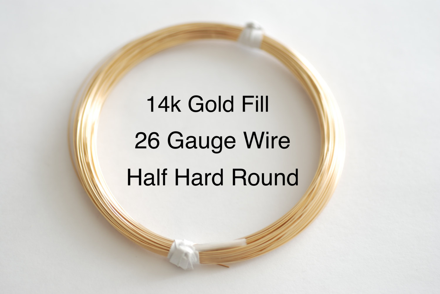 26 Gauge Rose Gold Filled Round Half Hard or Dead Soft Wire - Beadspoint