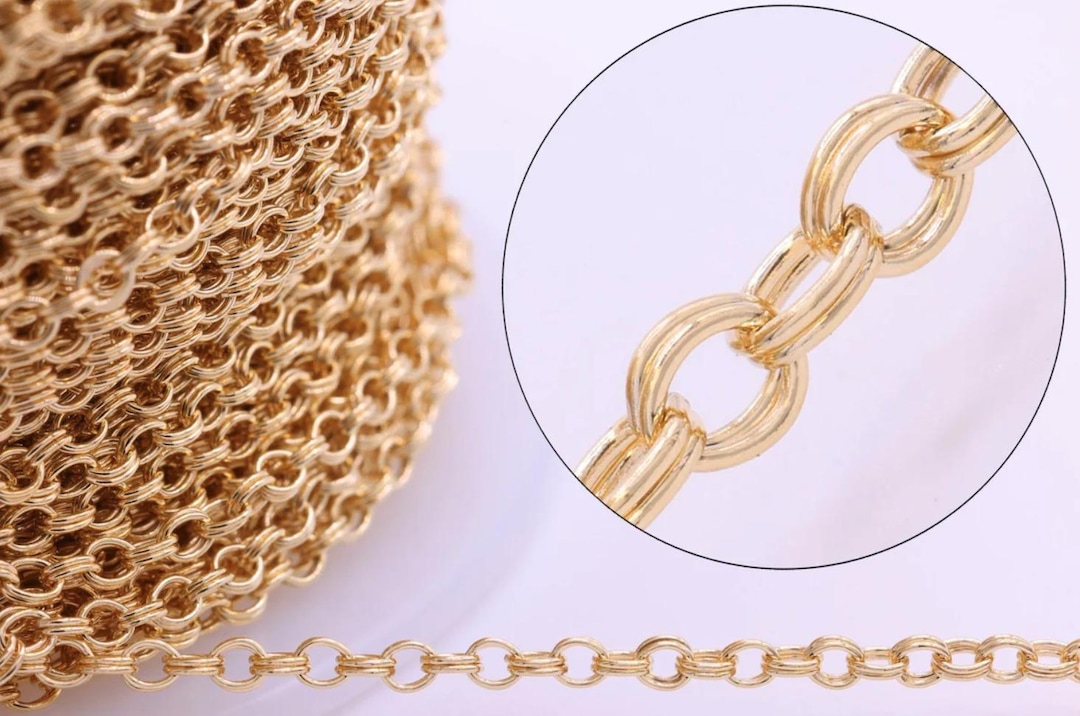 2mm Double Cable Chain, 14/20 Gold-filled and 925 Sterling Silver ...