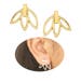 Lotus Flower Ear Jacket Earrings- Choose Sterling Silver, Gold, Rose Gold, front back earrings, Lotus flower stud earrings, bar earrings 