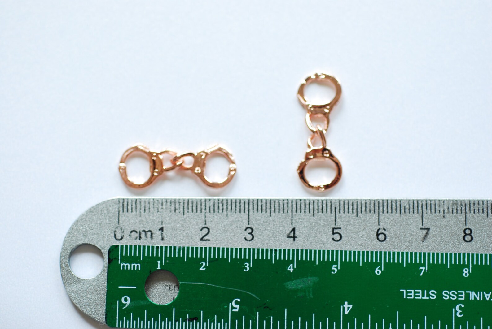 Vermeil Rose Gold Handcuffs, 18k Gold Plated Over Sterling Silver