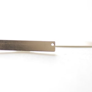 Sterling Silver blank bar- Stamping Bar, Silver Connector Bar, Silver Blank Bar,Sterling Silver Bar Stamping Blank Bar Charm Pendant