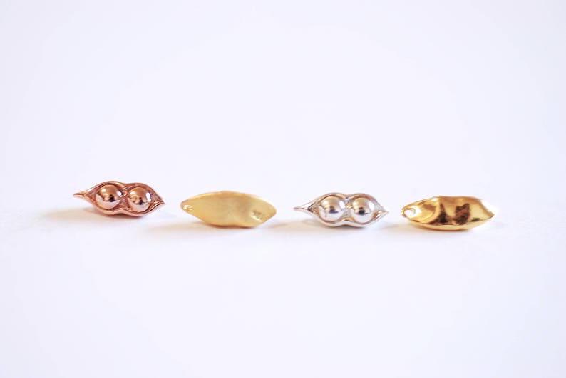 Sweet Pea,347 Two Peas in a Pod Charm Pendant- Shiny Gold Peas in a pod Pea Pod Necklace Pea Pod Charm,Best Friends Charm,Gold Baby Charm