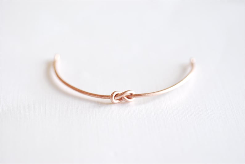 Presleigh Love Knot Cuff Bracelet in Rose Gold main image 1