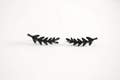 Black Leaf Earring Climber- Leaf Ear Crawlers, Leaf Ear Cuff, Leaf Earrings Ear Crawler, Ear Climber, Ear Jacket, Leaves Ear Climber [333]