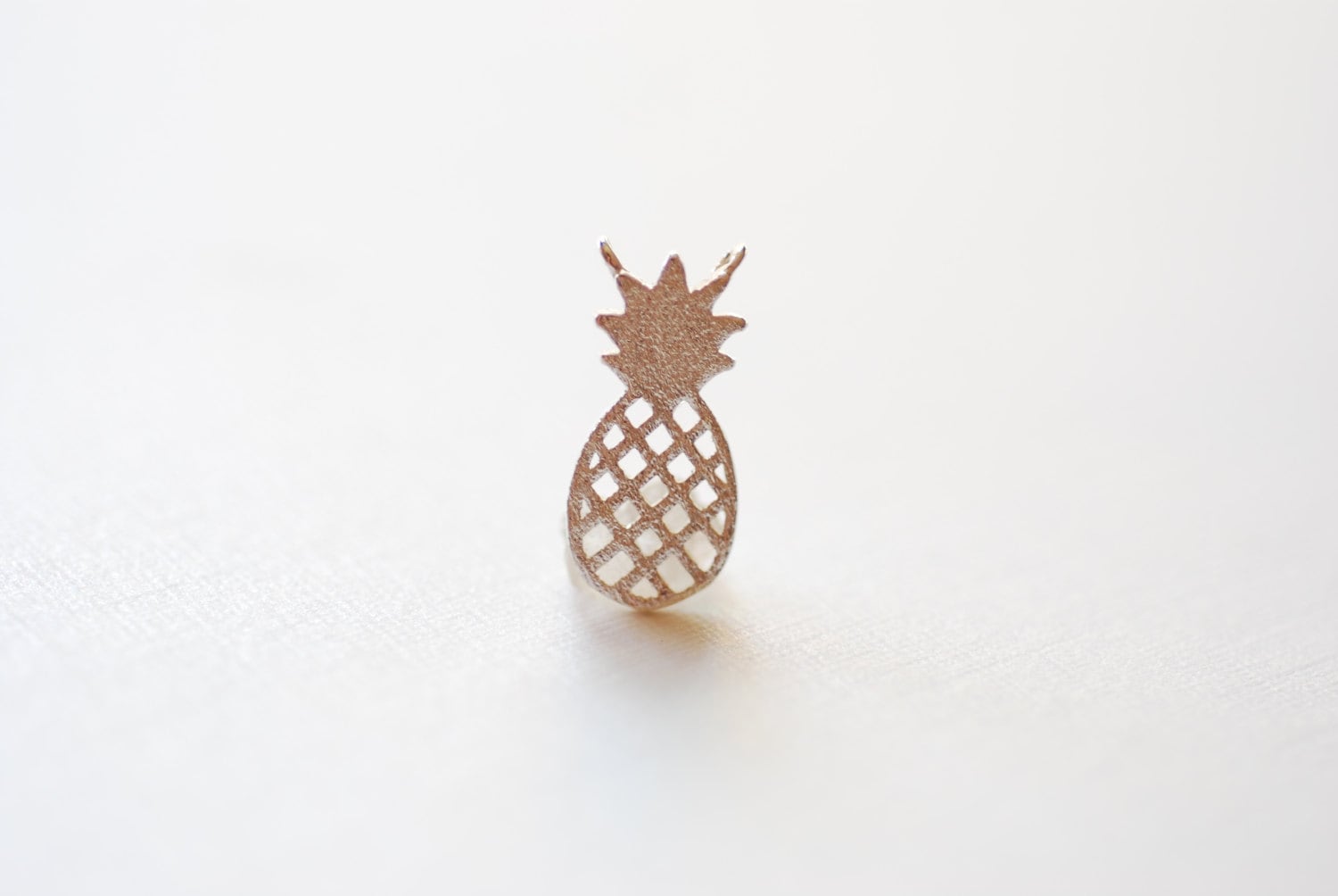 Sterling Silver Pineapple Connector Charm- 925 Silver