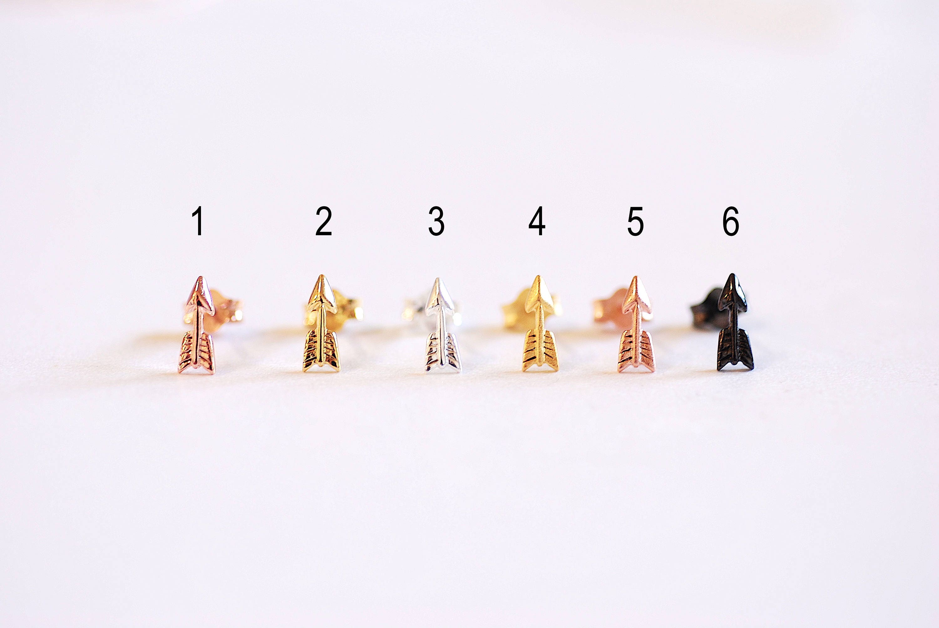 Arrow Earrings Sterling Silver Arrow Earring Studs Small Etsy