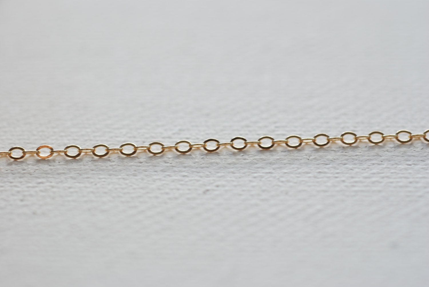 5ft 14k Gold Filled Chain Gold Flat Chain 1.3mm Width Chain - Etsy