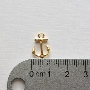 Shiny Vermeil Gold Anchor Connector 18k Gold Plated Over - Etsy