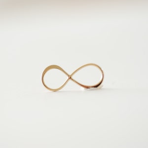Amuleto Conector Signo Infinito em Ouro Vermeil - Banhado a ouro 18k sobre prata 925, Amuleto símbolo de amor infinito, Amuleto Eternity Eight em Ouro Vermeil