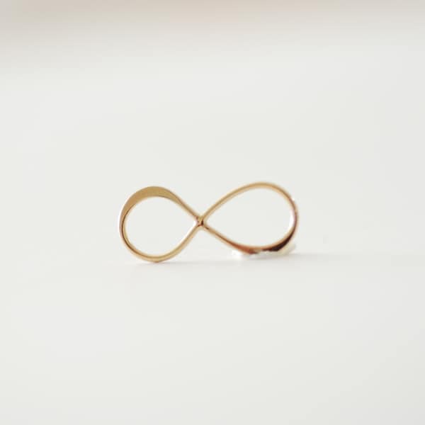 Vermeil Gold Infinity Sign Connector Charm -18k gold plated over 925 silver infinite love symbol charm, Vermeil Gold Eternity Eight charm
