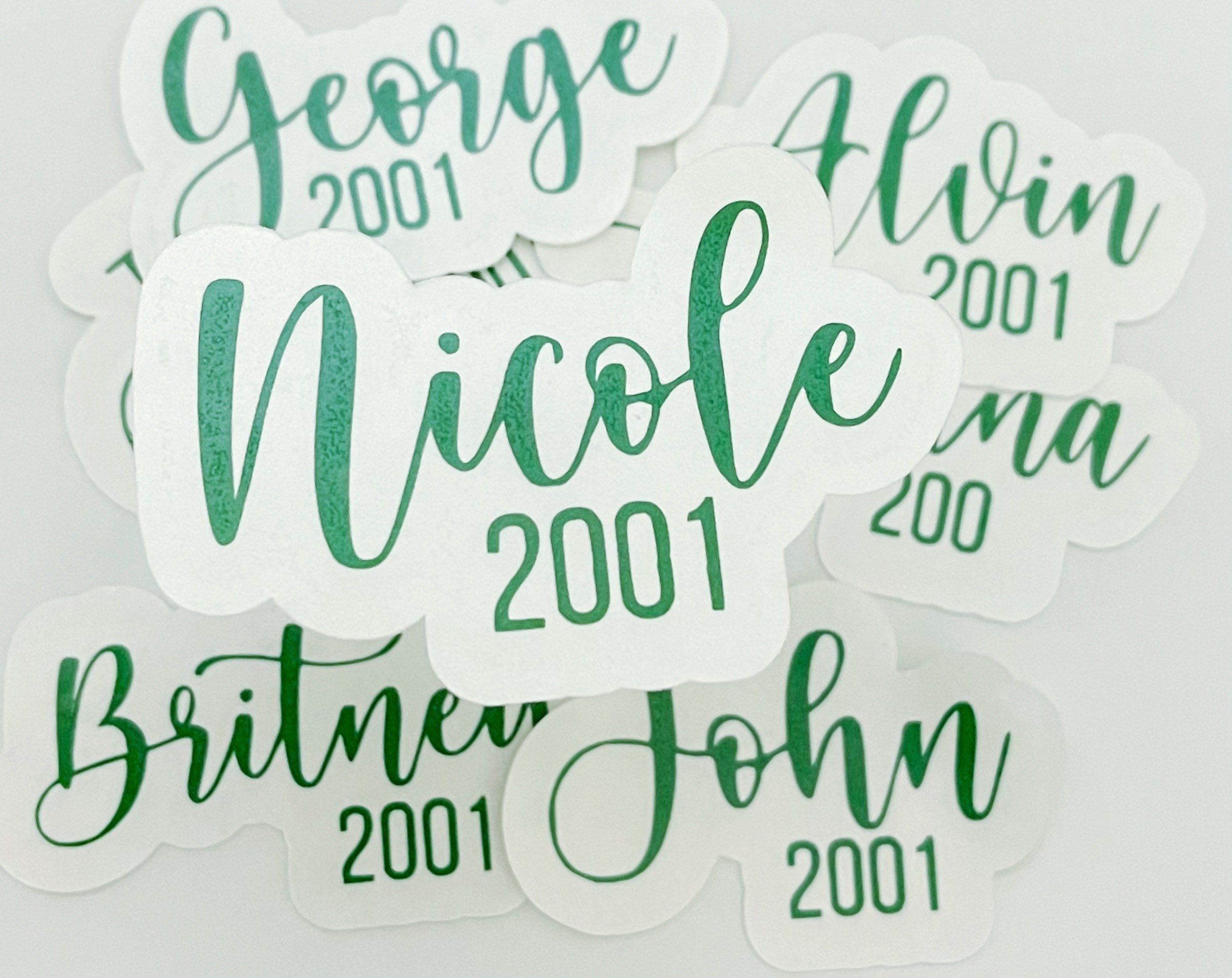 Shot Glasses Decals ONLY Personalized Custom Shot Glass Names Etsy UK