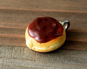 Cream Filled Chocolate Donut Charm