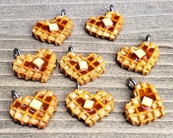 Heart Waffle Charm