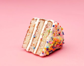Confetti Cake Slice Charm