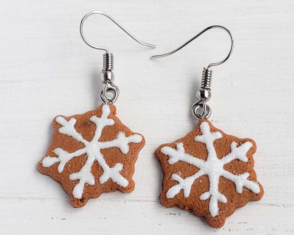 Ohrringe Stecker Schneeflocke Weihnachten Christmas Earrings Ohrringe Stecker Schneeflocke Weihnachten Christmas Earrings