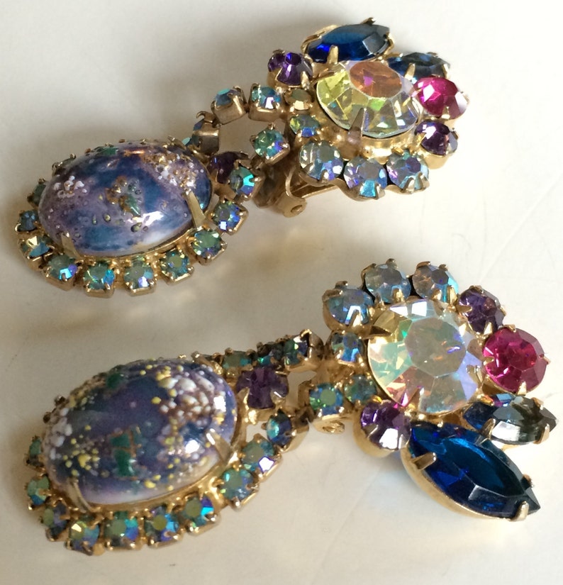 Rare Vintage Juliana D&E Dangle Drop Earrings Etsy