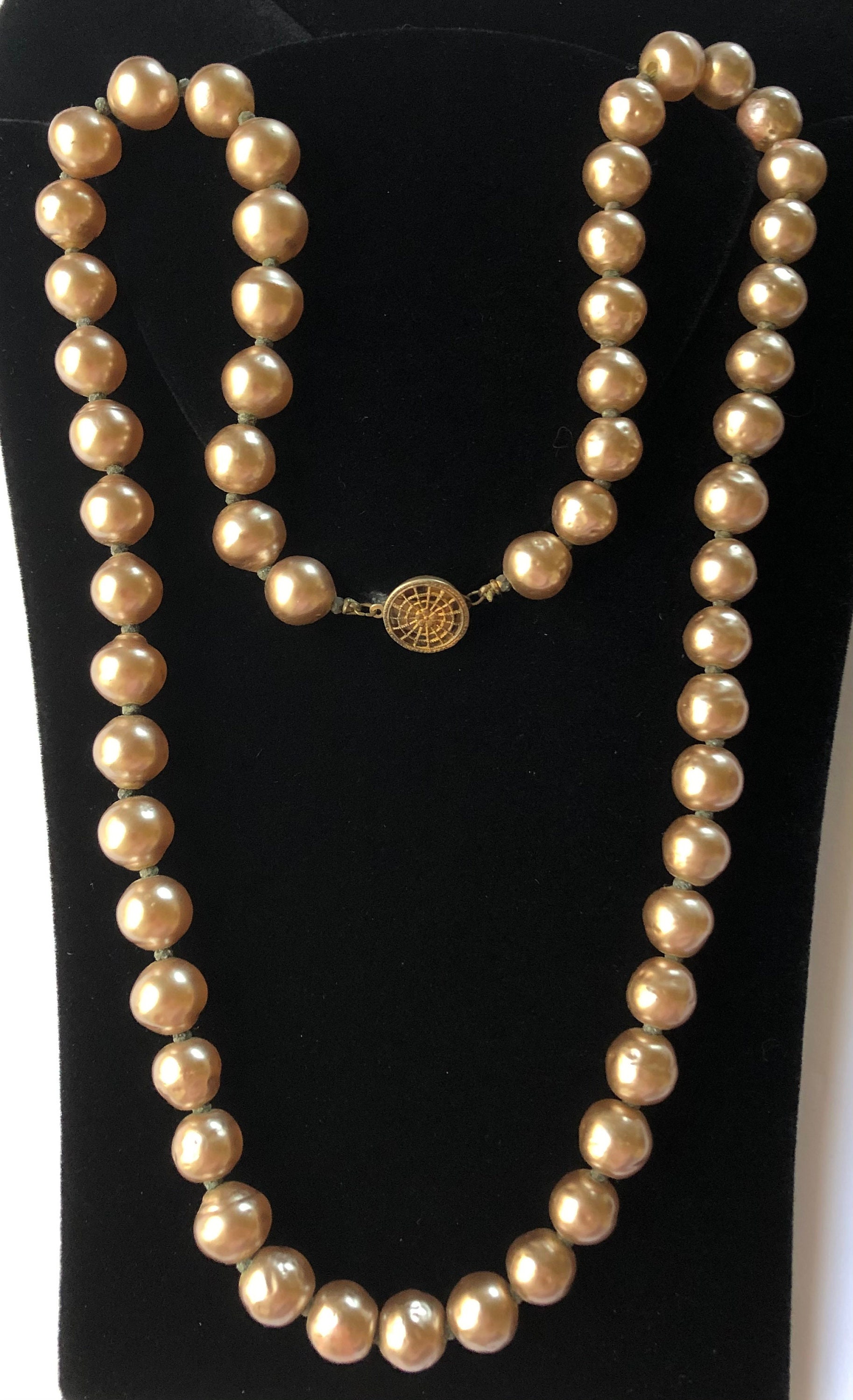 Vintage Miriam Haskell Necklace & Bracelet Set~pink Glass