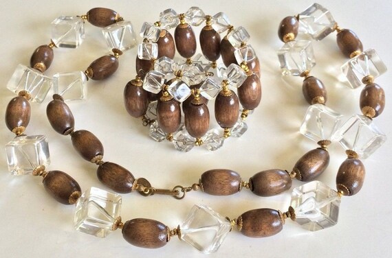Gorgeous Miriam Haskell Necklace Bracelet Set~Luc… - image 5