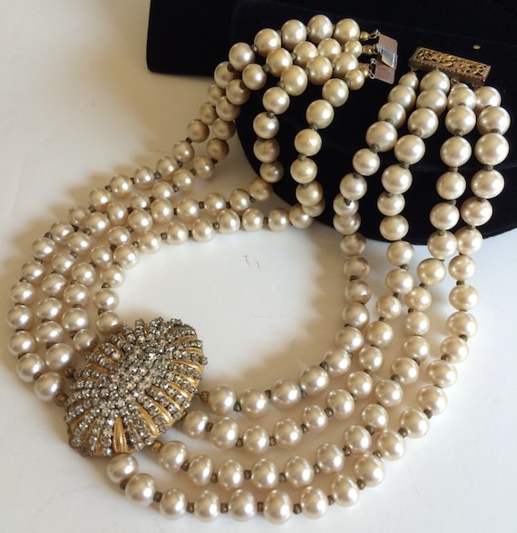 Vintage Miriam Haskell Necklace C1950s - 344523 / LA472387 |  LoveAntiques.com