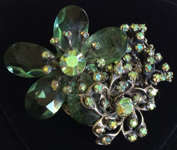 Marvelous Rare Vintage Miriam Haskell Brooch Pin~… - image 5