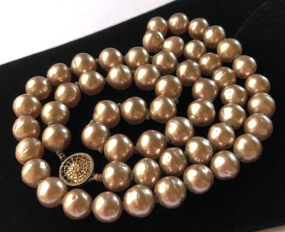 Vintage Miriam Haskell Baroque Pearl Necklace & Bracelet Set