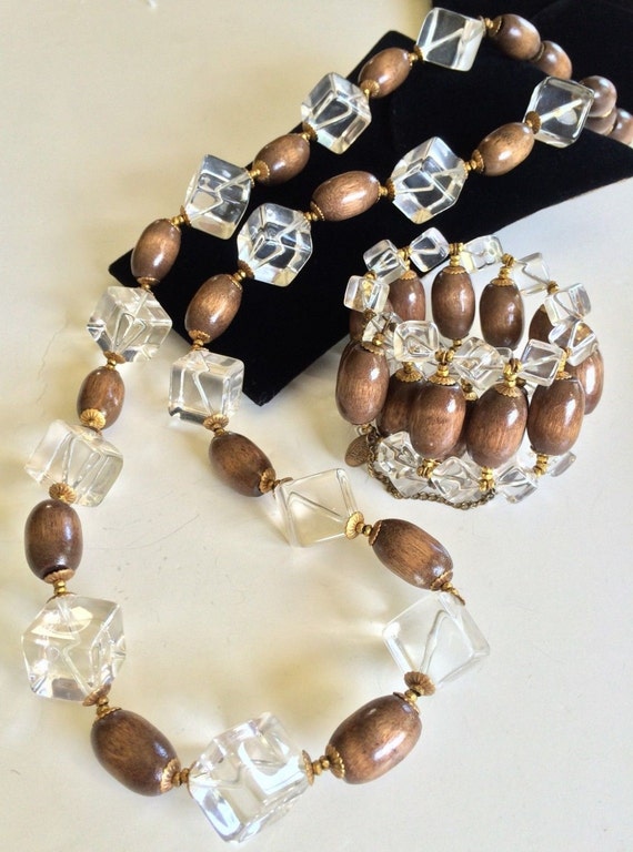 Gorgeous Miriam Haskell Necklace Bracelet Set~Luc… - image 2