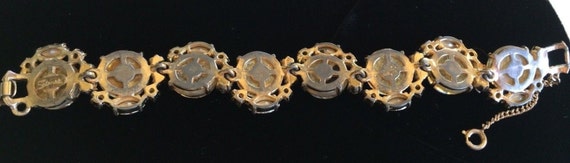 Vintage Schiaparelli Bracelet & Earring Set~Fire … - image 3