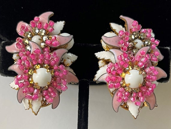 Vintage miriam haskell earrings clearance