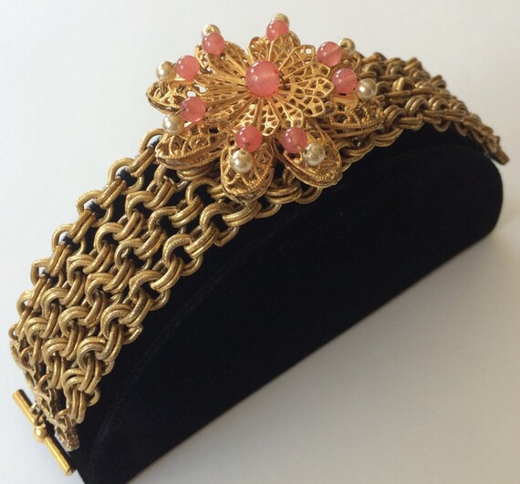 Beautiful Vintage Miriam Haskell Multi Strand Cha… - image 1