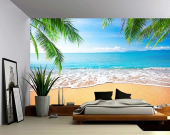 Greece sea ocean wall sticker art Decal paper Mural ocean view beach Vinyl N191