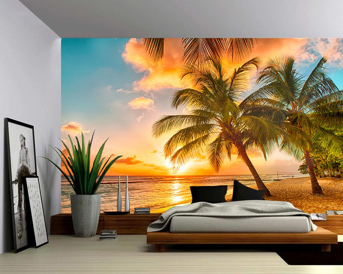Buy wall26  Palm and Beach  Removable Wall Mural  SelfAdhesive Large  Wallpaper  100x144 inches Online at Lowest Price in Ubuy India B073TVZBQ3