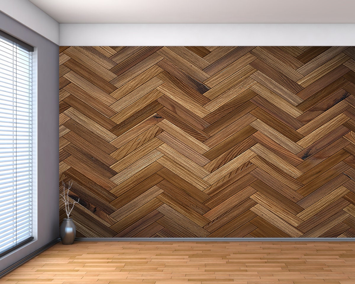 Brown Wood Texture Large Wall Mural Self-adhesive Vinyl | Etsy