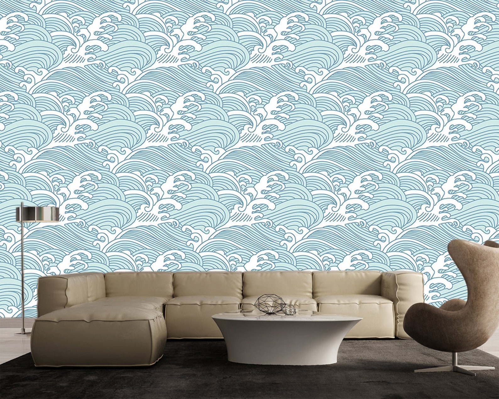 Bombora Wall Mural Japanese Great Wave Wall Mural Etsy