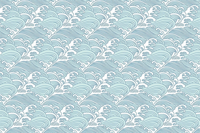 Bombora Wall Mural Japanese Great Wave Wall Mural Etsy