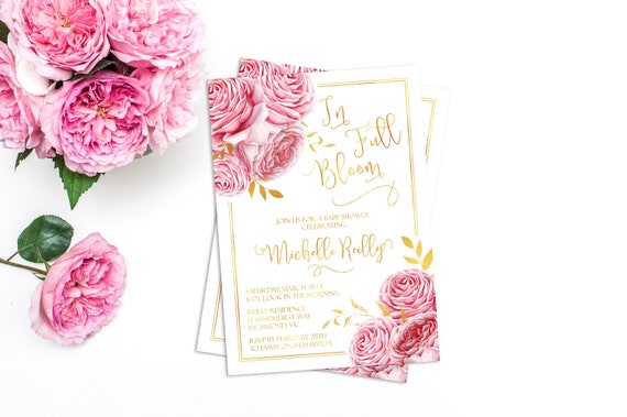 In Full Bloom Baby Shower Invitation Printable Bridal Shower Christening Baptism Baby Sprinkle By Giggles Grace Designs Catch My Party In Full Bloom Baby Shower Invitation Printable Bridal Shower Christening Baptism Baby Sprinkle By Giggles Grace Designs Catch My Party