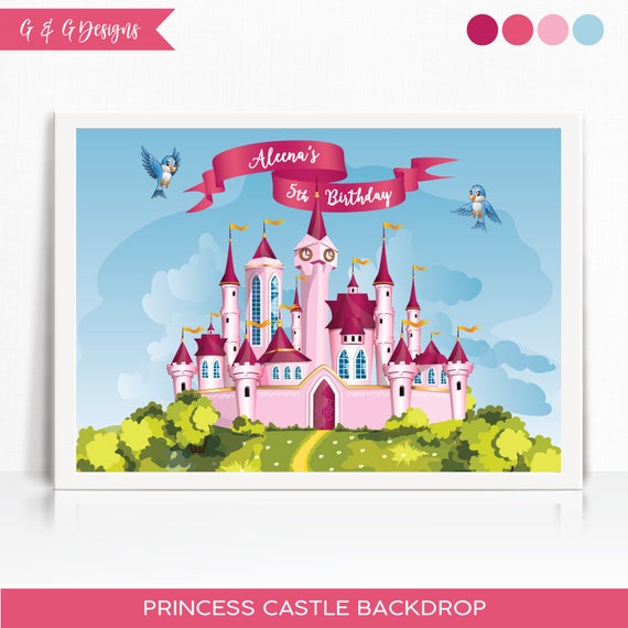 Princess Castle - Printable - Digital File Il_570xn