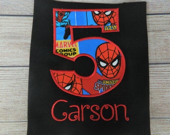 Vintage 1980 Marvel Spider-man super héros SEW-ON ou fer sur Scellé